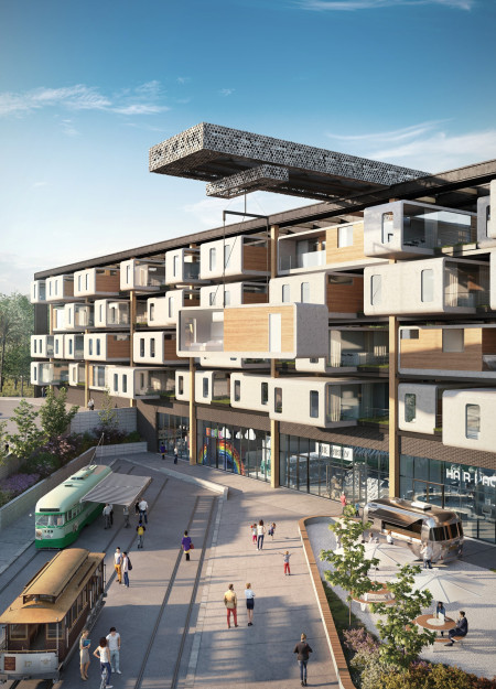 3D Printed Concrete and Cross-Laminated Timber Create Modular Living Solutions with Community-Centric Design