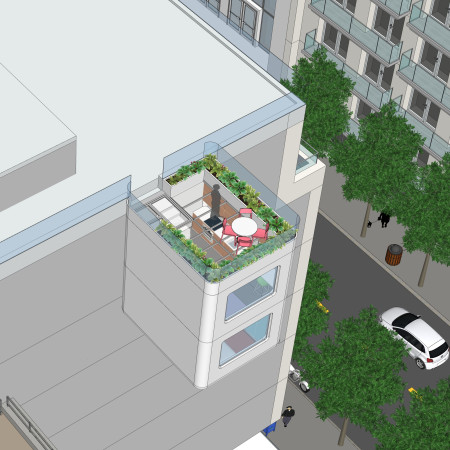 Rooftop Gardens and Recyclable Plastics in Flexible Urban Dwellings  