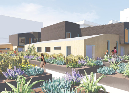 Charred Wooden Shingles and Recycled Wood Create Sustainable Urban Housing Solutions