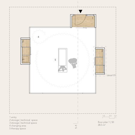 Circular Retreat Constructed With Glass Facade and Natural Wood Elements