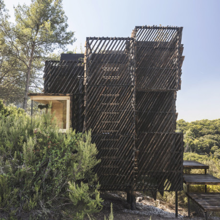 Cross-Laminated Timber Cabin With Green Roof and Rainwater Harvesting System