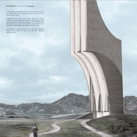 Curvilinear Form Embracing Local Stone and Charred Shingles in a Celestial Observatory