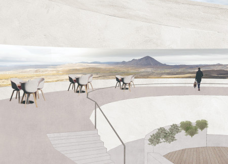 Curved Structure Featuring Natural Wood Finishes and Enhanced Solar Orientation for Community Gathering