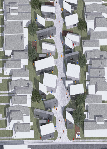 Charred Wooden Shingles and Cross-Laminated Timber Panels Redefining Urban Laneway Living