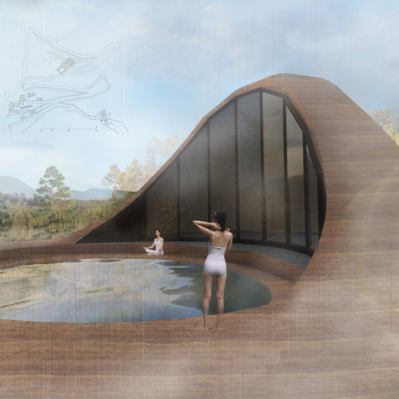 Rammed Earth Walls and Glass Panes Create a Tranquil Retreat Emphasizing Natural Connection
