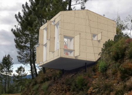 Cork Insulation and Aleppo Pine Integration in a Sustainable Community Habitat  