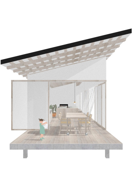 Charred Wooden Shingles and Cross-Laminated Timber Panels Define A Contemporary Community Space  