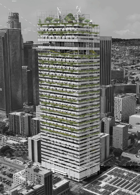 Vertical Community Crafted with Reinforced Concrete and Glass Facades