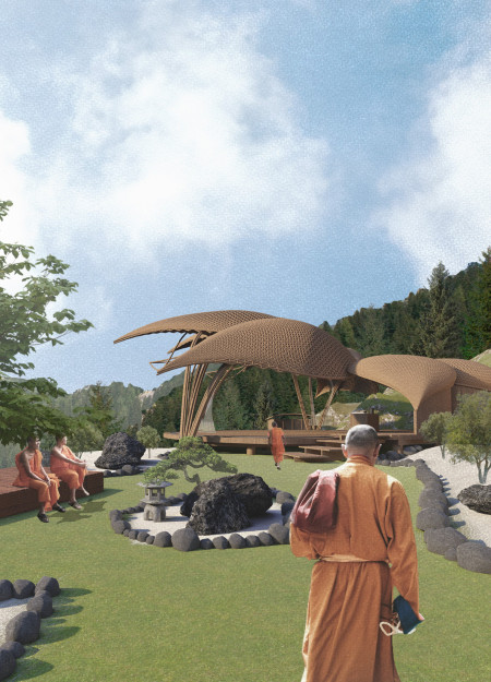 Bamboo Structure Embracing Natural Light for Mindful Community Spaces  