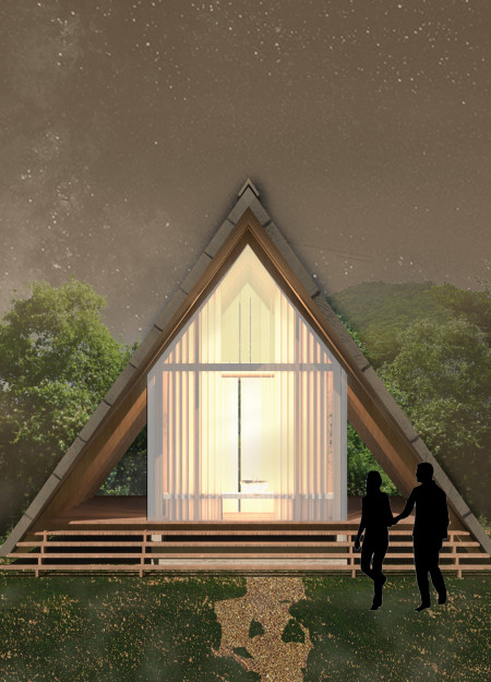 Charred Timber Cladding and Translucent Facades Create Tranquil Retreat in Cambodia  