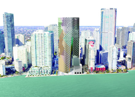 Curvilinear Facade With Aluminum Panels and Petal Balconies Enhances Coastal Urban Living
