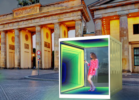 Engaging Reflections Through LED Mirrors and Sustainable Materials in a Public Installation