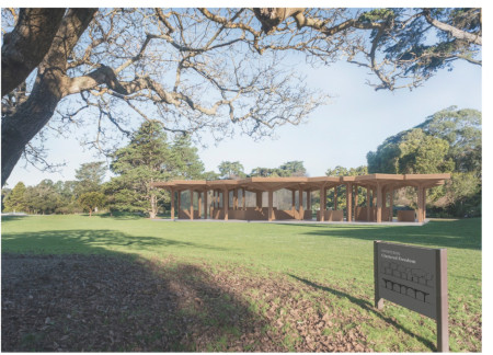 Mass Timber Pavilion Embracing Natural Ventilation and Canopy Integration