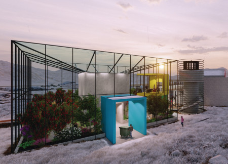 Translucent Roofing and Biomass Elements in a Community-Centric Educational Hub
