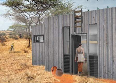 Charred Wooden Shingles and Cross-Laminated Timber Panels Envelop a Multifunctional Community Space  
