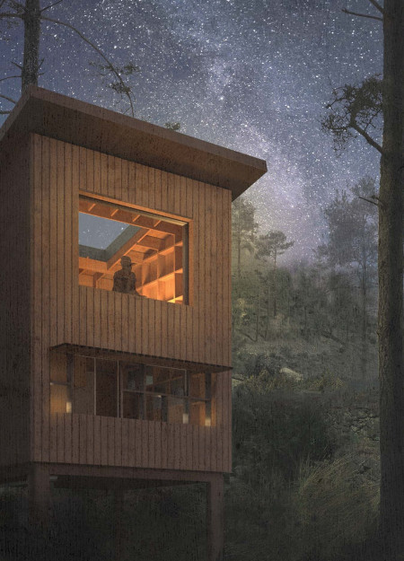 Cork Insulation and Skylights Define a Sustainable Yoga Retreat in the Portuguese Landscape