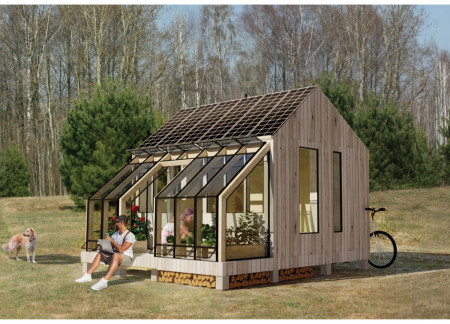 Charred Wooden Shingles and Cross-Laminated Timber Panels Define A Self-Sufficient Urban Dwelling
