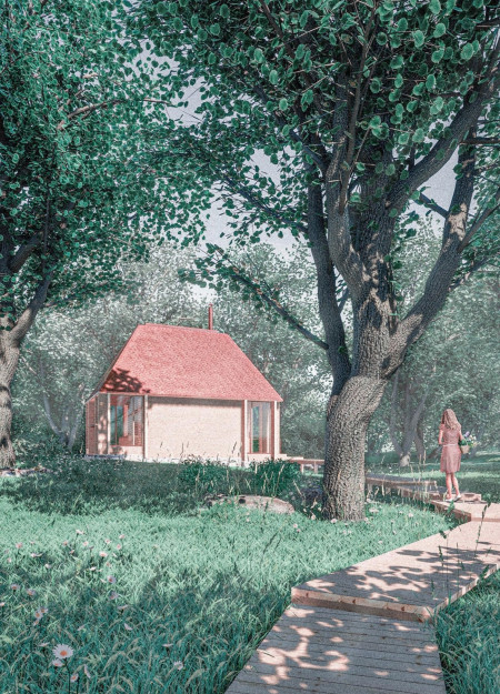 Copper Roof and Acoustic Walls Create a Serene Meditation Retreat in Timber Structure  