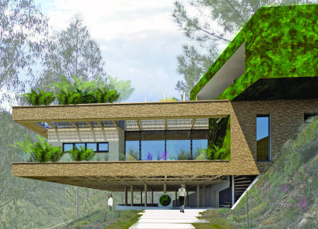 Circular Design Featuring Biophilic Stone and Local Timber for a Wellness Retreat  