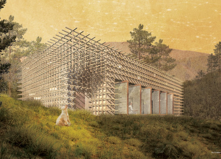 Charred Wooden Shingles And Lattice Screen Envelop A Tranquil Yoga Retreat  