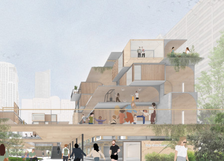 Charred Wood Shingles and Structural Insulated Panels in Flexible Urban Housing Solutions
