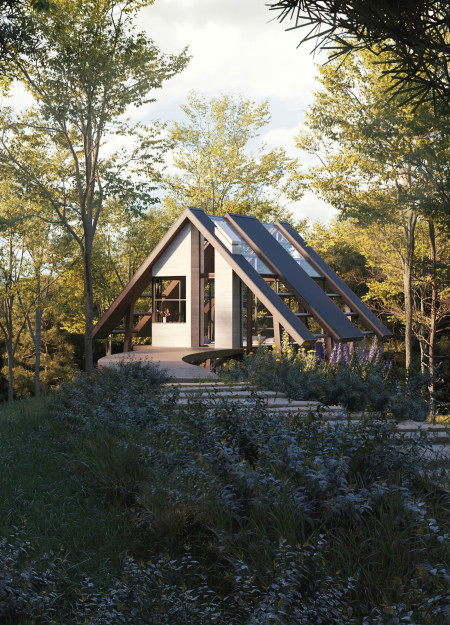 Charred Wooden Shingles and Transparent Walls Create Serene Meditation Retreat in Norwegian Woods