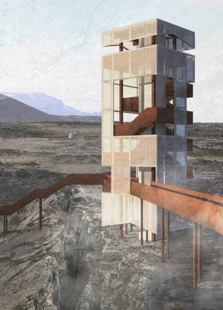 Corten Facades and Volcanic Integration Create a Landscape Symbiosis