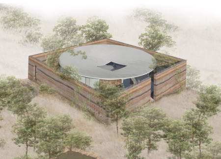 Rammed Earth Construction With Expansive Natural Light For Community Engagement
