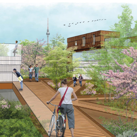 Elevated Living with Cross-Laminated Timber Panels and Green Roofs Above Urban Infrastructure  