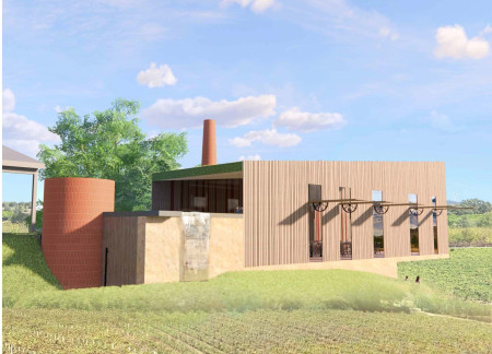 Winery embracing sustainability with cross-laminated timber and charred wooden shingles  