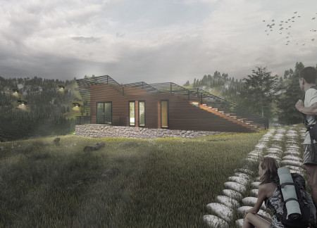 Charred Wooden Shutters and Cork Insulation Shape A Sustainable Retreat in Vale de Mose  