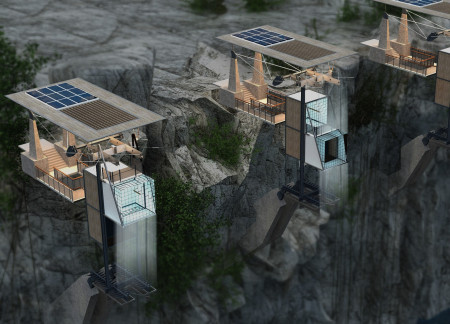 Elevating Compact Living Through Panoramic Glass and Modular Design