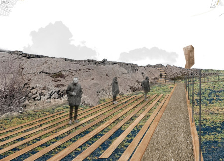 Geothermal Pavilion Crafted with Biodegradable Panels and Timber Dunes for Natural Exploration