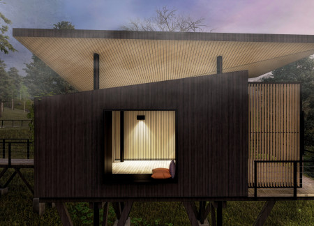 Charred Timber Cladding and Transparent Spaces Transforming A Meditation Retreat Amidst Nature