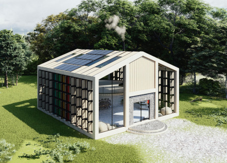 Cross-Laminated Timber and Charred Shingles Create a Tranquil Retreat in a Forested Setting