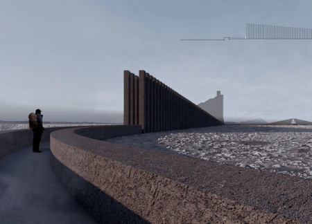 Charred Wooden Shingles and Natural Stone Create Engaging Community Spaces