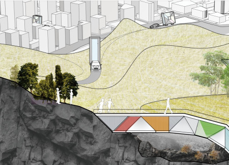 Curved Roof Design Featuring Metal Cladding and Natural Wood Interiors for Versatile Community Spaces