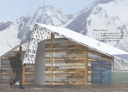 Charred Wood Shingles and Recycled Materials Shape a Sustainable Alpine Retreat