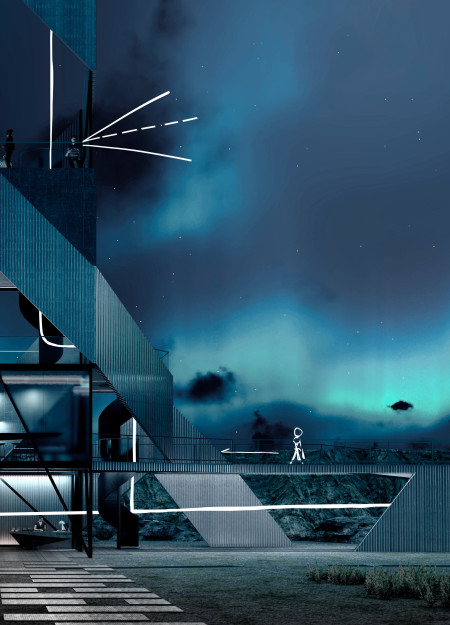 Reflective Aluminum Structure Integrating Tectonic Views and Modular Design
