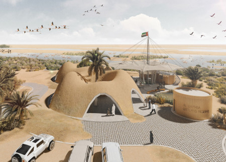 Palm Leaf Bundles Forming Thermally Efficient Visitor Hub Within Native Ecosystem