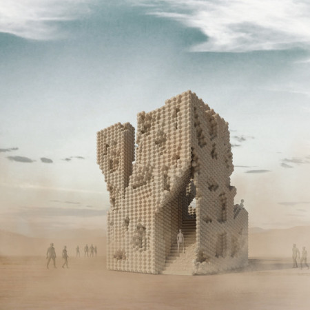 Hexagonal Mud Modular Structure Promoting Community Engagement Through Natural Ventilation
