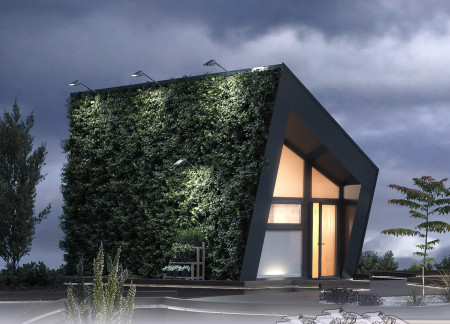 Charred Wooden Shingles and Solar Panels Define Eco-Friendly Micro-Living Community  