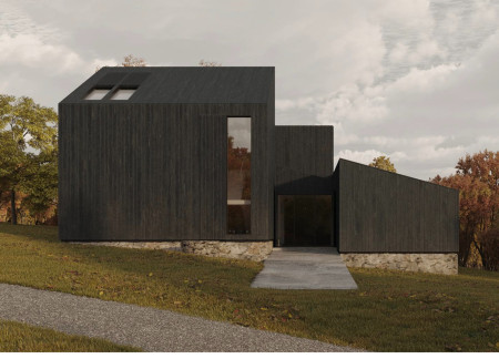 Charred Wooden Shingles and Cross-Laminated Timber Embrace Community Living by the Lake  
