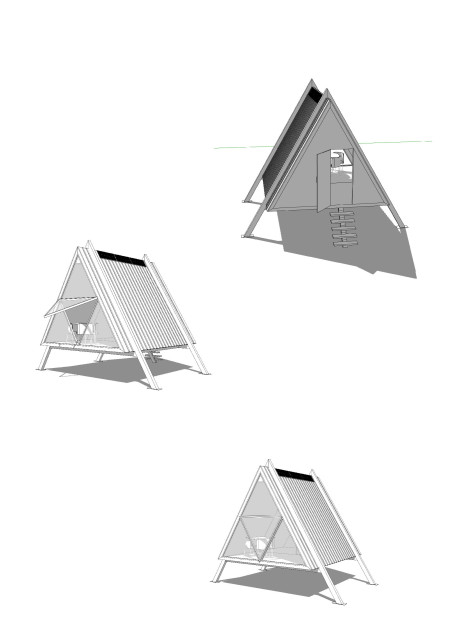 Charred Wooden Shingles and Cross-Laminated Timber Define a Sustainable Compact Living Solution