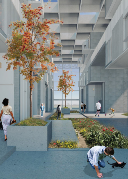 Charred Wooden Shingles and Precast Concrete Redefining Urban Living Through Modular Housing Solutions