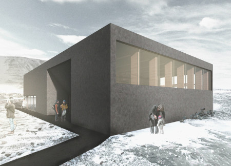 Geothermal Heating and Textured Concrete Harmonize in a Contemporary Café Experience  