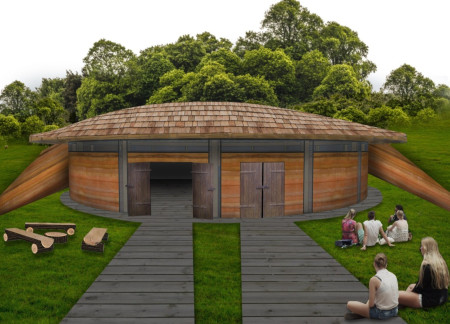 Rammed Earth Walls and Vertical Gardens Enhance Community Connectivity in Sustainable Design