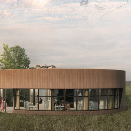 Timber Infrastructure with Earth Block Walls and Rainwater Harvesting for Communal Living