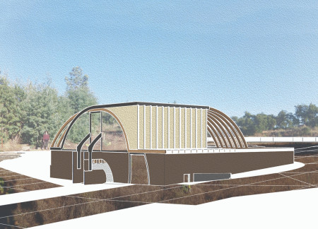Curved Timber Roof and Eco-Friendly Materials Define a Multifunctional Community Space