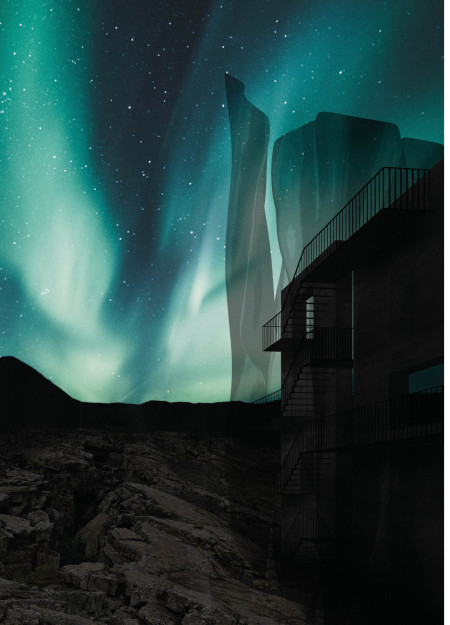Transparent Acrylic and Mirrored Glass Elevate a Cave-Inspired Observation Tower in Iceland's Natural Landscape